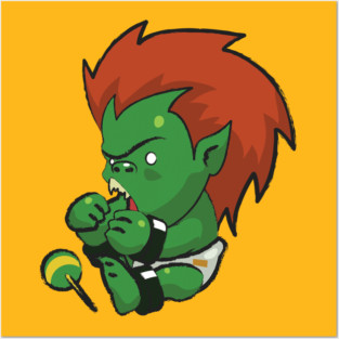 Street Fighter Babies: Blanka Posters and Art