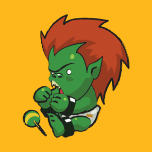 Street Fighter Babies: Blanka T-Shirt