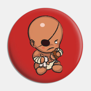 Street Fighter Babies: Sagat Pin