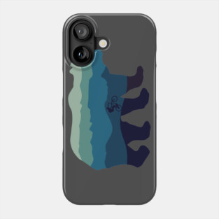 mountain bike mtb gift bear cycling cyclist mountain biker Phone Case
