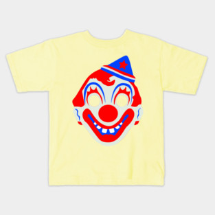 Vintage Halloween Clown Mask Kids T-Shirt