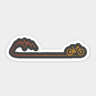 mountain bike mtb gift cycling cyclist mountain biker Sticker