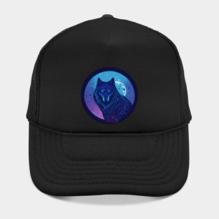 We Are All Made of Stardust - Dark Blue Wolf Design Hat