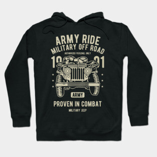 Army Ride Jeep | Miliarty Rides | WW2 US Army | Military Vehicles Hoodie