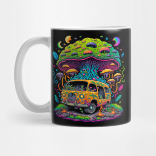Trippy Mushroom Van Mug