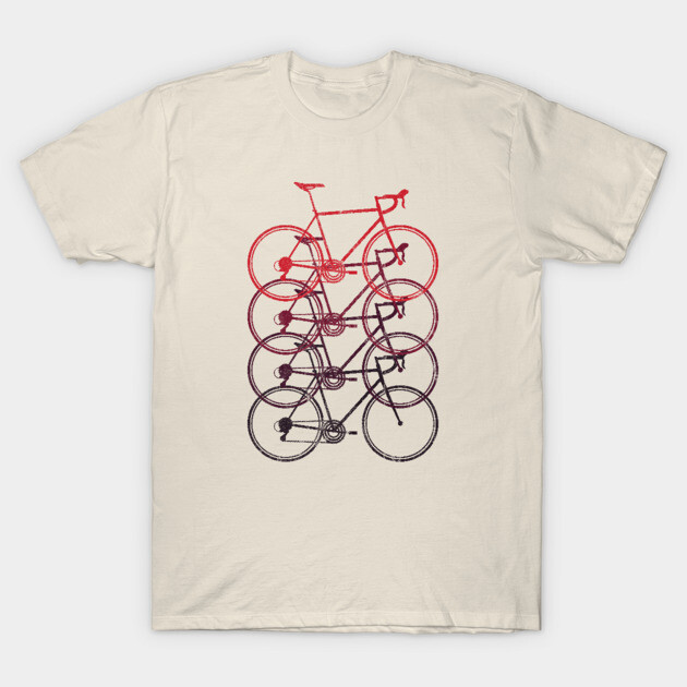 road bike race bike biker cycling cyclist bicycle T-Shirt by TheOutdoorPeople