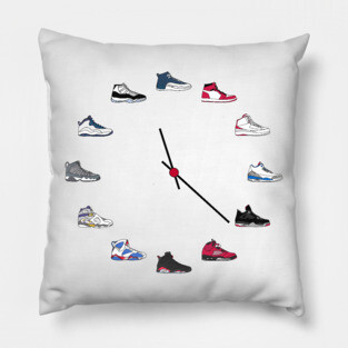 Jordan Sneaker Clock Pillow