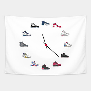 Jordan Sneaker Clock Tapestry