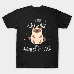 Siamese Cat Glitter T-Shirt