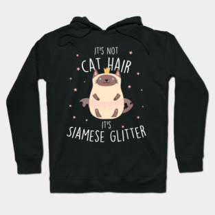 Siamese Cat Glitter Hoodie