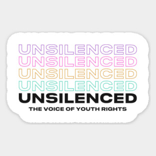 Unsilenced White Label Sticker