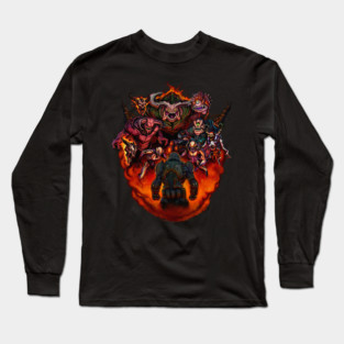 angry guy in mars hell Long Sleeve T-Shirt