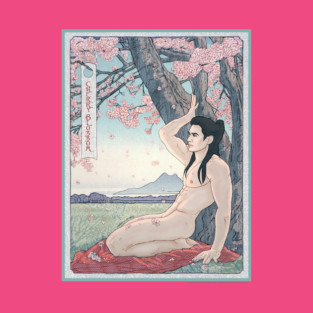 Cherry Blossom Pinup T-Shirt