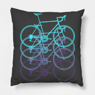 road bike race bike cycling bicycle biker cyclist gift Pillow