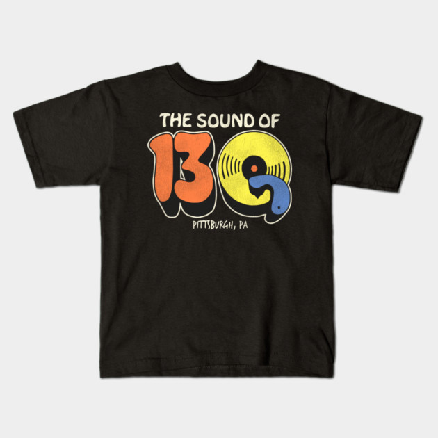 13Q Pittsburgh Retro Defunct Radio Station Kids T-Shirt by darklordpug