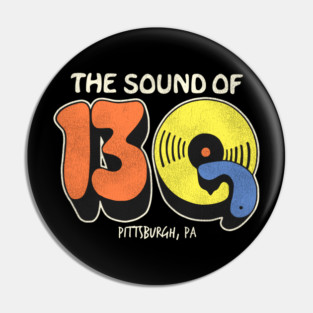 13Q Pittsburgh Retro Defunct Radio Station Pin