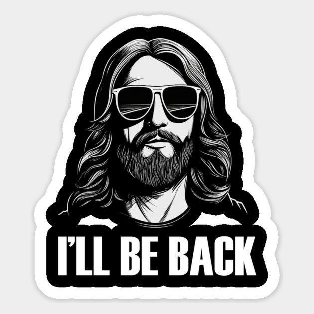 Christian, I'll Be Back, Jesus Saying, Motivational Magnet by logiamerch
