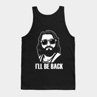 Christian, I'll Be Back, Jesus Saying, Motivational Tank Top