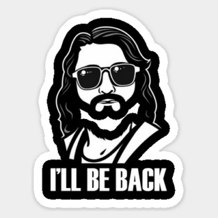 Christian, I'll Be Back, Jesus Saying, Motivational Sticker