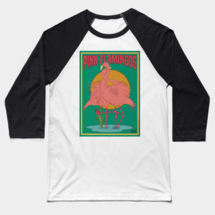 Pink Flamingos Baseball T-Shirt