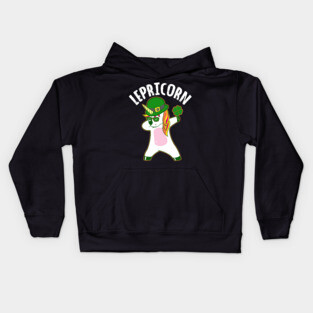 Saint Pattys Day Unicorn T Shirt Gift Shamrock Kids Hoodie