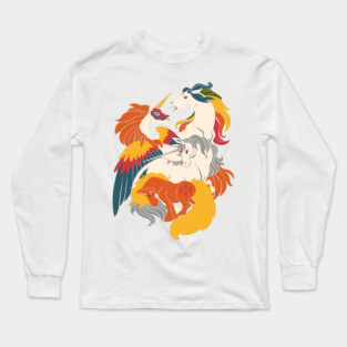 Four Horses of the Nostalgialypse Long Sleeve T-Shirt