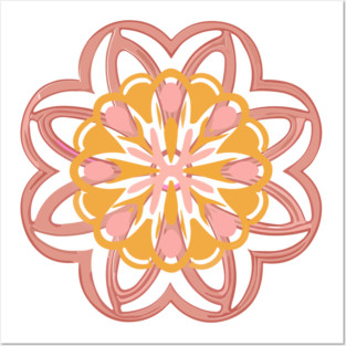 mandala Clamber drawingmandala Surge standing Posters and Art
