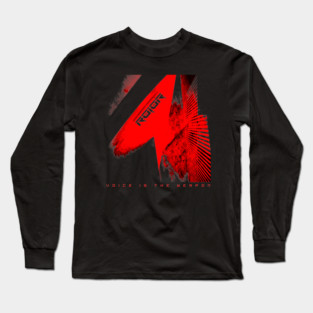R010R - Voice is the Weapon [red version] Long Sleeve T-Shirt