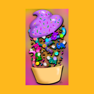 Exploding Cupcake T-Shirt