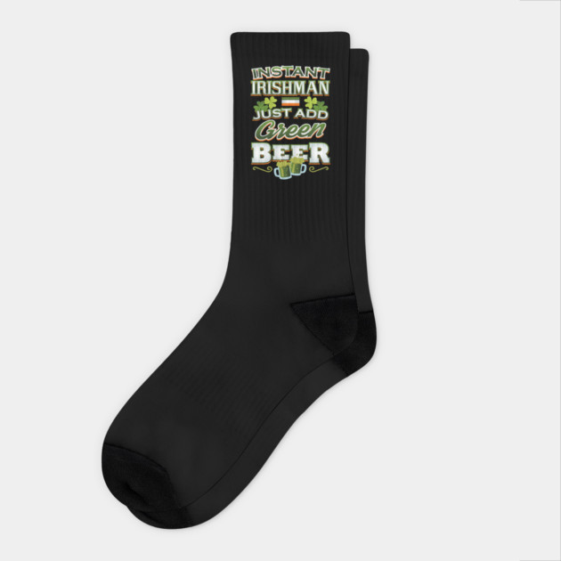 Instant Irishman Patricks Day Celebration Socks by creative
