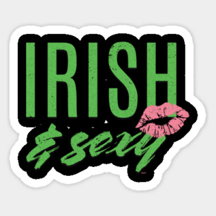 Irish and sexy Girl Saint Patricks Day Celebration Sticker