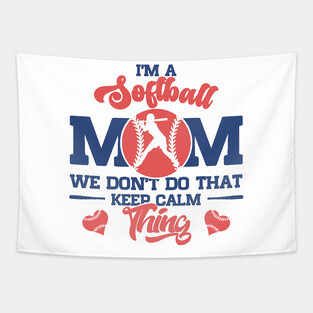 Softball Mom Tapestry