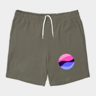 Omnisexual Waves Circle Shorts