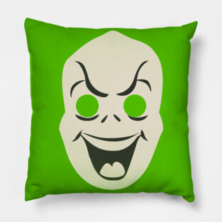 Vintage Halloween Mask Ghost Pillow