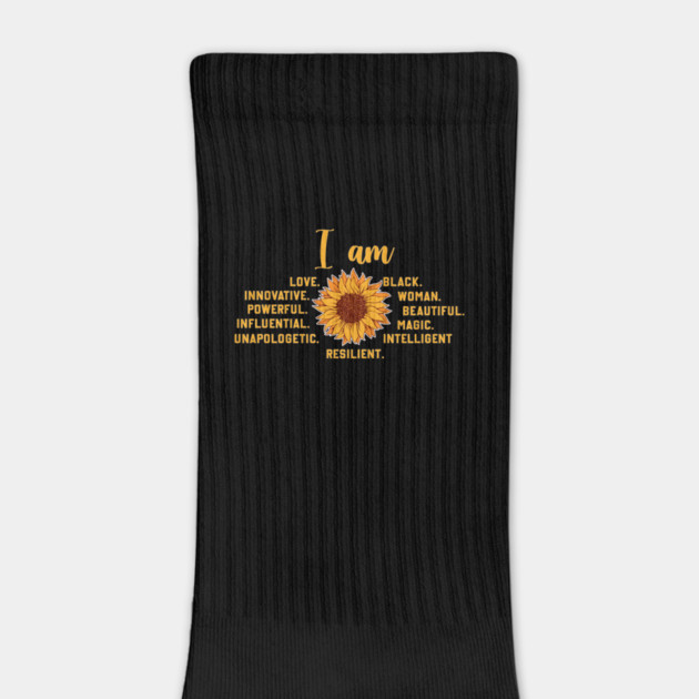 I am a powerful Black woman, sunflower by UrbanLifeApparel