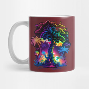 Colorful palm tree Mug