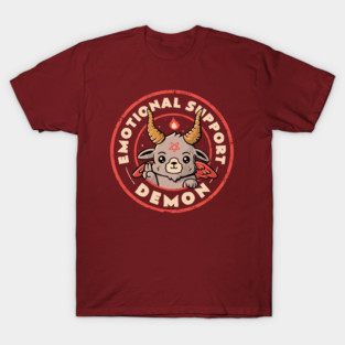 Emotional Support Demon - Funny Evil Baphomet Gift T-Shirt