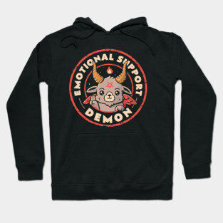 Emotional Support Demon - Funny Evil Baphomet Gift Hoodie