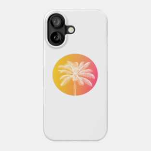White palm tree Phone Case