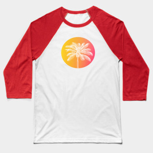 White palm tree Baseball T-Shirt