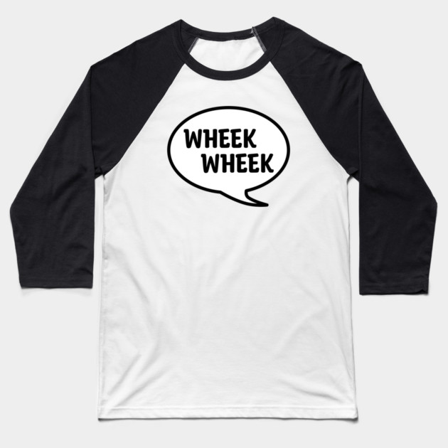 WHEEK WHEEK Baseball T-Shirt by DeguArts