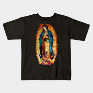 Our Lady of Guadalupe Tilma Replica Kids T-Shirt