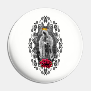 Guadalupe Virgin Mary Our Lady of  Mexico Tilma Juan Diego 01 Pin