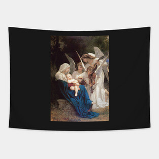 Virgin Mary Our Lady & Jesus Angel Archangel & Cherubims 103 Tapestry