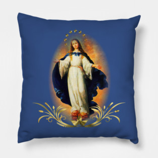 Immaculate Conception Assumption Virgin Mary Nicaragua Patron Saint Pillow