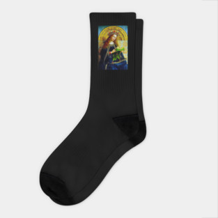 Our Lady Queen of Heaven Catholic Virgin Mary Crowning Virgen Maria 101 Socks