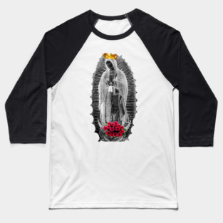 Our Lady of Guadalupe Virgin Mary of Mexico Mexican Tilma Juan Diego 201-2020 Baseball T-Shirt