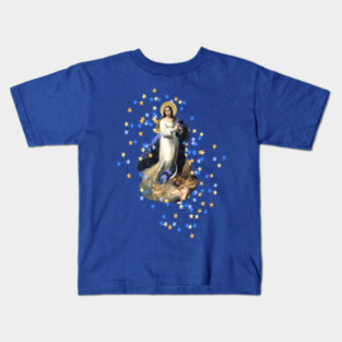 Immaculate Conception Assumption Virgin Mary Nicaragua Esteban Kids T-Shirt