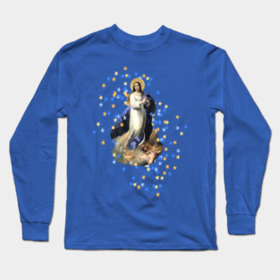 Immaculate Conception Assumption Virgin Mary Nicaragua Esteban Long Sleeve T-Shirt