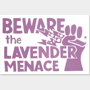 Beware The Lavender Menace - Vintage Queer Art Posters and Art